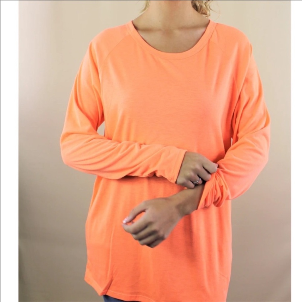 ORANGE LONG SLEEVED TEE